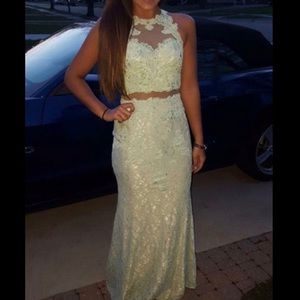 Mint green prom dress - WORN 2 HOURS INDOORS